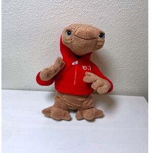 E.T the Extra Terrestrial Plush Red Hoodie Universal Studios Collectible Stuffy
